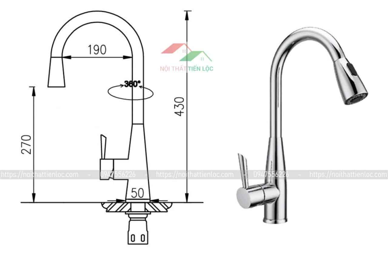 VÒI RỬA ROSLERER RL-268 3 RL 268 NEW Voi Rua Bat 1