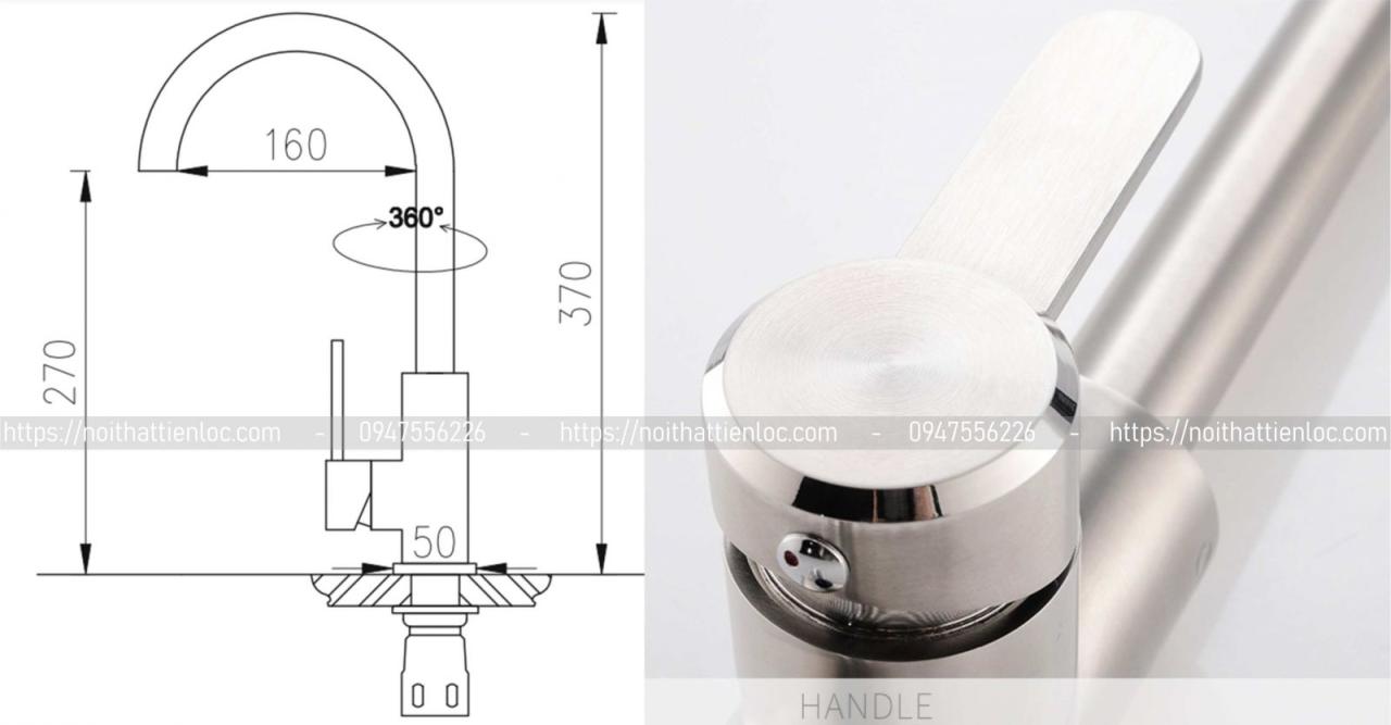 VÒI RỬA ROSLERER RL-802 2 RL 802 Voi Rua Bat 1
