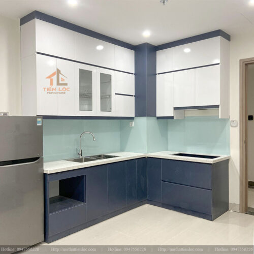 tủ bếp phủ melamine