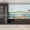 TỦ BẾP THÙNG INOX CÁNH KÍNH M7