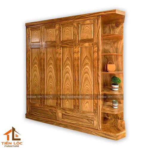 tủ quần áo có kệ trang trí