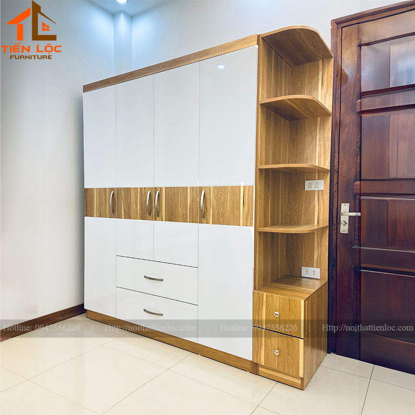 Tủ quần áo có kệ góc TA-EG 3 mẫu tủ quần áo đẹp hiện đại