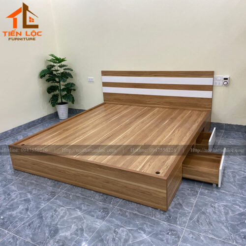 giường gỗ công nghiệp giá rẻ