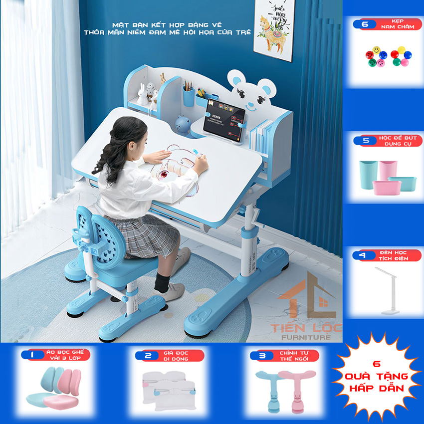 Bàn học chống gù cho bé 1 bàn học chống gù cho bé