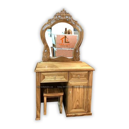 Bàn phấn gỗ hương xám