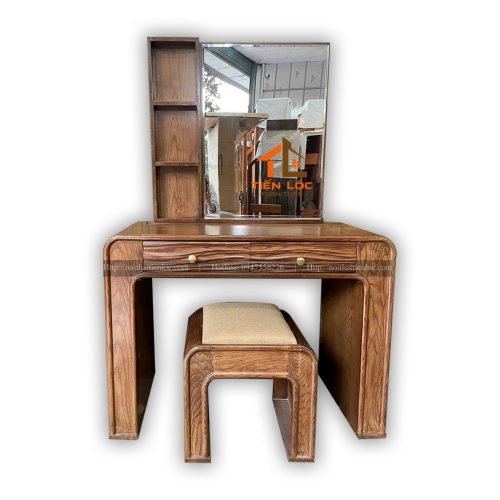 bàn trang điểm gỗ sồi