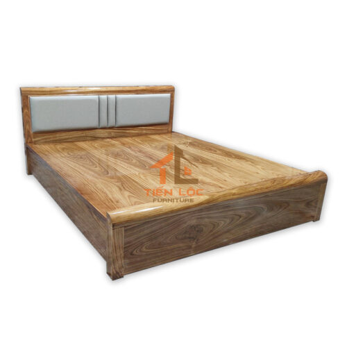 Giường gỗ bọc nệm