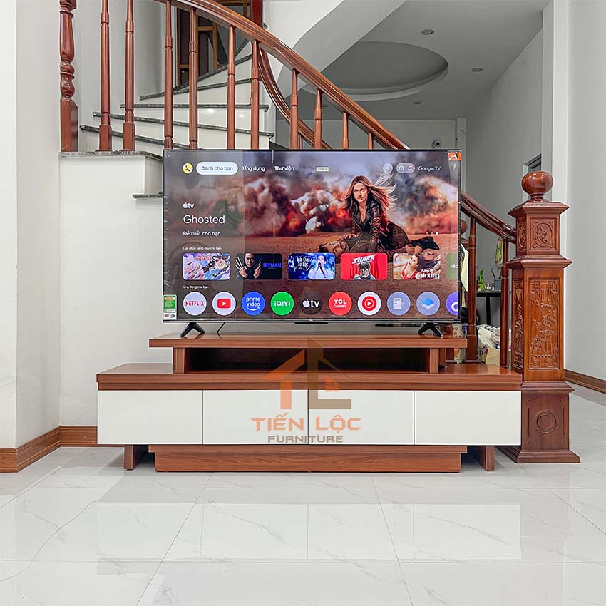 KỆ TIVI HIỆN ĐẠI RÚT HAI ĐẦU 1 kệ tivi hiện đại