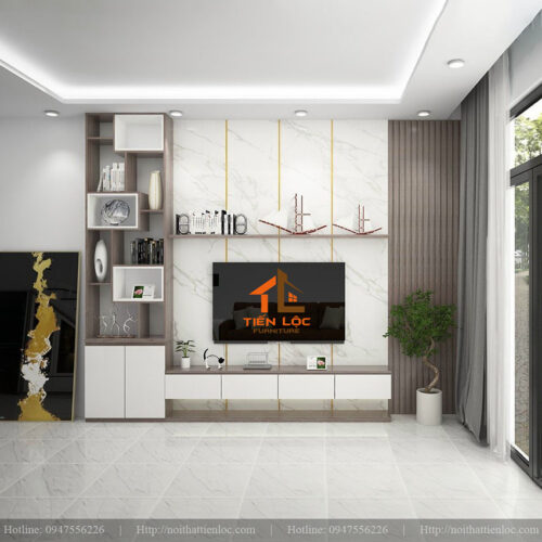 mẫu vách tivi đẹp