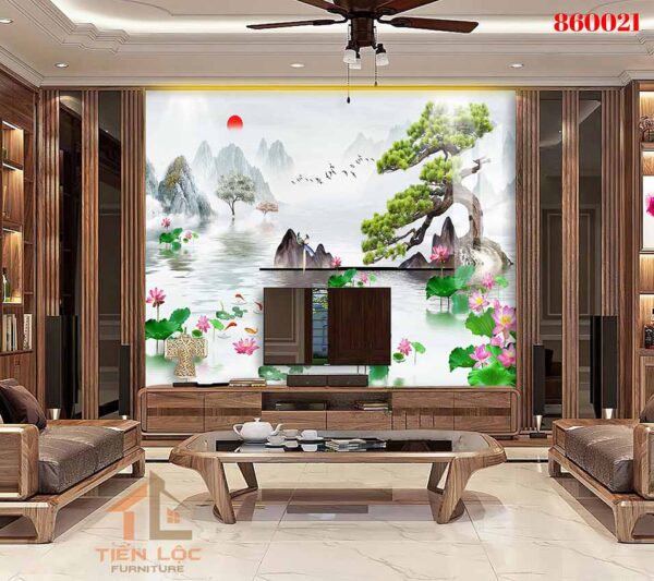 mẫu vách tivi hiện đại